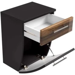 Posseik Unterschrank 40 Cm Salona Anthrazit-Walnuss 11 Posseik Unterschrank 40 Cm Salona Anthrazit-Walnuss -Badezimmergeschäft 3722535 4873 4