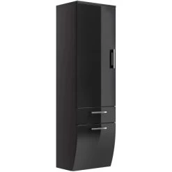 Posseik Hochschrank 40 Cm Rima Geschwungen Anthrazit