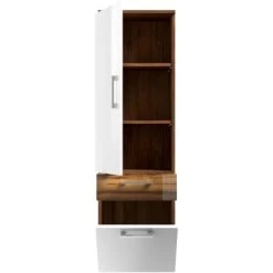 Posseik Hochschrank 40 Cm Rima Walnuss-Weiß 10 Posseik Hochschrank 40 Cm Rima Walnuss-Weiß -Badezimmergeschäft 3725546 4873 4