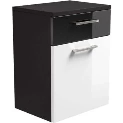 Posseik Unterschrank 40 Cm Rima Anthrazit-Weiß