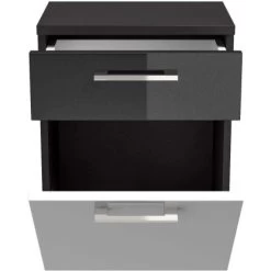 Posseik Unterschrank 40 Cm Rima Anthrazit-Weiß -Badezimmergeschäft 3726171 4873 6