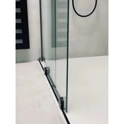 Hüppe Walk-In-Gleittür Xtensa Pure 1-tlg. F. Seg. BxH 120 X 200 Cm R Silber HG 8 -Badezimmergeschäft 391 2438 HPDE2XTRollenRA 9