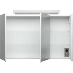 Posseik Spiegelschrank 100 Cm Weiß Hochglanz -Badezimmergeschäft 3 300 PSPS100CM1000101DE 3