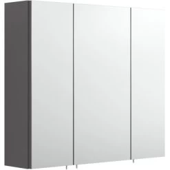 Posseik Spiegelschrank Multi-Use 70 Cm X 62 Cm Anthrazit