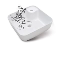 Baliv Aufsatzwaschbecken WBA-7010 43 Cm X 43 Cm -Badezimmergeschäft 4007873411533 S03 080219