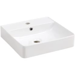 Fackelmann Aufsatzwaschbecken Vaida Keramik 40,5 Cm Weiß