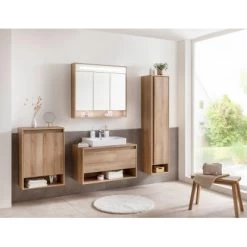 Fackelmann Hochschrank Rechts Natura 38 Cm Asteiche -Badezimmergeschäft 4008033797429 3254 03