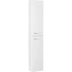 Fackelmann Hochschrank Slim Luna 30 Cm Weiß Hochglanz