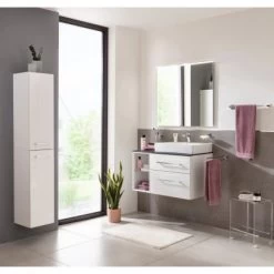 Fackelmann Waschtisch-Unterschrank Oxford 60 Cm Weiß 12 Fackelmann Waschtisch-Unterschrank Oxford 60 Cm Weiß -Badezimmergeschäft 4008033833127 3254 05