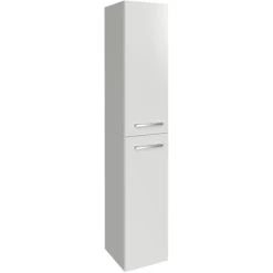 Fackelmann Hochschrank Links B.Style 30 Cm Weiß/Weiß