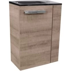 Fackelmann Waschbeckenunterschrank SBC 45 Cm Graueiche Links -Badezimmergeschäft 4008033860185 3254 05