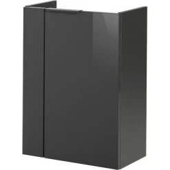 Fackelmann Waschbeckenunterschrank SBC 45 Cm Anthrazit Rechts