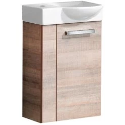 Fackelmann Waschbeckenunterschrank SBC 45 Cm Graueiche Rechts -Badezimmergeschäft 4008033860284 3254 03