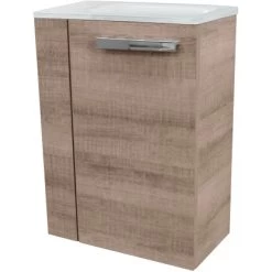 Fackelmann Waschbeckenunterschrank SBC 45 Cm Graueiche Rechts -Badezimmergeschäft 4008033860284 3254 04