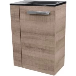 Fackelmann Waschbeckenunterschrank SBC 45 Cm Graueiche Rechts -Badezimmergeschäft 4008033860284 3254 05