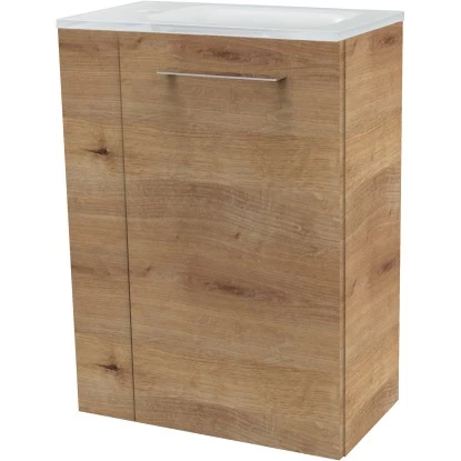 Fackelmann Waschbeckenunterschrank SBC 45 Cm Asteiche Rechts 5 Fackelmann Waschbeckenunterschrank SBC 45 Cm Asteiche Rechts – Bild 3