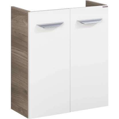 Fackelmann Waschbeckenunterschrank SBC 55 Cm Steinesche/Weiß Hochglanz 3 Fackelmann Waschbeckenunterschrank SBC 55 Cm Steinesche/Weiß Hochglanz