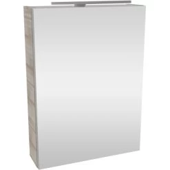 Fackelmann Spiegelschrank SBC 50 Cm Graueiche Links