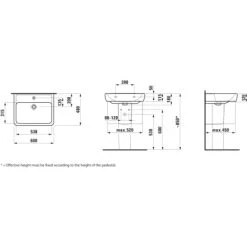 Laufen Waschtisch Pro A 60 Cm Weiß -Badezimmergeschäft 4014804400436 1709 VM 04