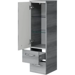Pelipal Midischrank 30 Cm Trentino Graphit Struktur -Badezimmergeschäft 4017026086327 2467 01