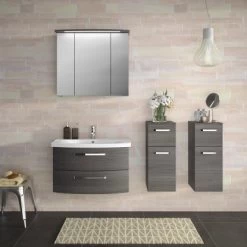 Pelipal Highboard 30 Cm Serie 4010 Graphit Struktur Quer 11 Pelipal Highboard 30 Cm Serie 4010 Graphit Struktur Quer -Badezimmergeschäft 4017026107244 2467 3