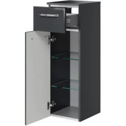 Pelipal Highboard 30 Cm Trentino Anthrazit Hochglanz -Badezimmergeschäft 4017026108388 2467 02