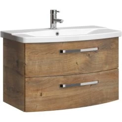 Pelipal Waschtischutnerschrank Fokus 4010 Eiche Ribbeck 49,2 Cm X 80 Cm X 43 Cm -Badezimmergeschäft 4017026122506 2467 1