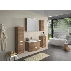 Pelipal Midischrank Fokus 4010 Eiche Ribbeck 121 Cm X 30 Cm X 33 Cm -Badezimmergeschäft 4017026122629 2467 3