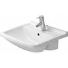 Duravit Einbauwaschbecken Starck 3 55 Cm Weiß WG Halbeinbauwaschtisch + Hahnloch -Badezimmergeschäft 4021534258350 001