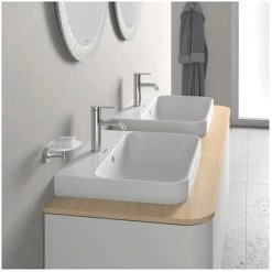 Duravit Aufsatzbecken Happy D.2 Plus Weiß Hochglanz 19,5 Cm X 60 Cm X 46 Cm -Badezimmergeschäft 4053424896939 2438 AB 01