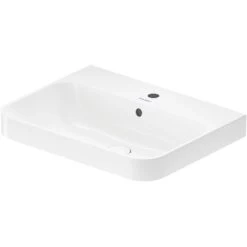 Duravit Aufsatzbecken Happy D.2 Plus Weiß Hochglanz 19,5 Cm X 60 Cm X 46 Cm -Badezimmergeschäft 4053424896939 2438 S 03