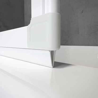 Schulte Badewannenaufsatz 3tlg. Einfaltbar Alipnweiß Echtglas Klar HxB 140x127cm 5 Schulte Badewannenaufsatz 3tlg. Einfaltbar Alipnweiß Echtglas Klar HxB 140x127cm – Bild 3