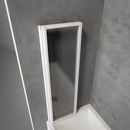 Schulte Badewannenaufsatz 3tlg. Einfaltbar Alipnweiß Echtglas Klar HxB 140x127cm 8 Schulte Badewannenaufsatz 3tlg. Einfaltbar Alipnweiß Echtglas Klar HxB 140x127cm – Bild 6