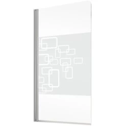 Schulte Wannenaufsatz Schwenkbar Echtglas Chrom Dekor Softcube 140 Cm X 80 Cm -Badezimmergeschäft 4060991005145 2053 2