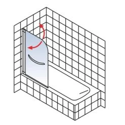 Schulte Komfort Badewannenfaltwand 1-tlg. Mit Handtuchhalter 70 X 140 Cm Weiß 10 Schulte Komfort Badewannenfaltwand 1-tlg. Mit Handtuchhalter 70 X 140 Cm Weiß -Badezimmergeschäft 4060991006098 5