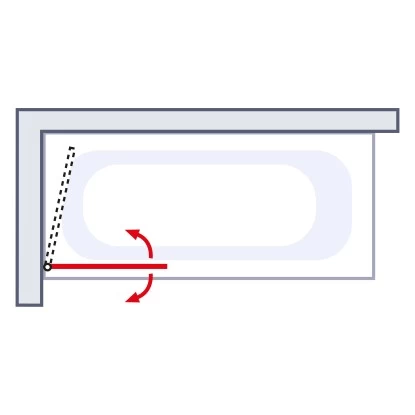 Schulte Komfort Badewannenfaltwand 1-tlg. Mit Handtuchhalter 70 X 140 Cm Weiß 5 Schulte Komfort Badewannenfaltwand 1-tlg. Mit Handtuchhalter 70 X 140 Cm Weiß – Bild 3