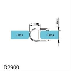 Schulte Dichtprofil Vertikal Für Serie MasterClass Und Garant 5 Schulte Dichtprofil Vertikal Für Serie MasterClass Und Garant -Badezimmergeschäft 4060991014864 2053 6