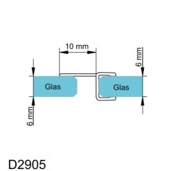Schulte Dichtprofil Vertikal Für MasterClass Und Garant -Badezimmergeschäft 4060991015090 2053 6