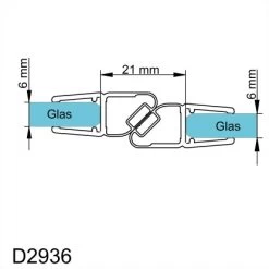 Schulte Magnetprofile 45° Für Serie MasterClass -Badezimmergeschäft 4060991015151 2053 6