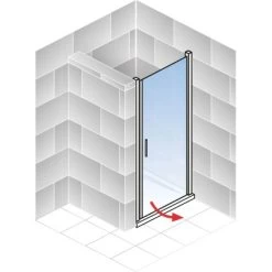 Schulte Drehtür In Nische Alexa Style 2.0 Dekor Liane 80 Cm X 192 Cm -Badezimmergeschäft 4060991015991 2053 5