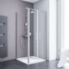 Schulte Pendeltür Alexa Style 2.0 Alu-Natur Glas Klar Hell 90x90x92 Cm -Badezimmergeschäft 4060991018725 2053 1