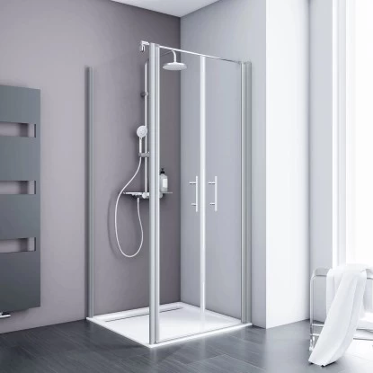 Schulte Pendeltür Alexa Style 2.0 Alu-Natur Glas Klar Hell 90x90x92 Cm 3 Schulte Pendeltür Alexa Style 2.0 Alu-Natur Glas Klar Hell 90x90x92 Cm