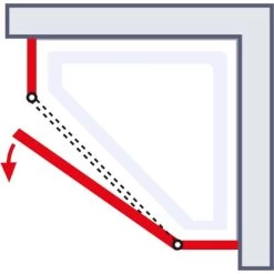 Schulte Fünfeckdusche Mit Drehtür Alexa Style 2.0 Alpinweiß BxHxT 90x90x192 Cm 10 Schulte Fünfeckdusche Mit Drehtür Alexa Style 2.0 Alpinweiß BxHxT 90x90x192 Cm -Badezimmergeschäft 4060991019562 2053 03