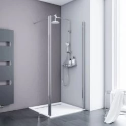 Schulte AlexaStyle 2.0 Duschwand Walk In Mit Bewegl. Element 80 X 30 X 190 Cm