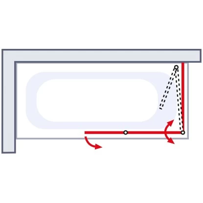 Schulte Badewannenaufsatz 2-tlg. Alu Natur Klar 140x116,4 Cm 7 Schulte Badewannenaufsatz 2-tlg. Alu Natur Klar 140x116,4 Cm – Bild 5