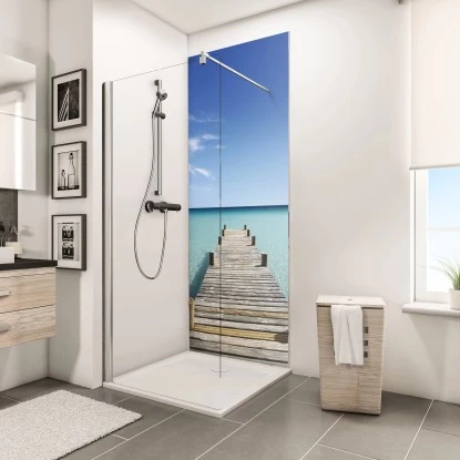 Schulte ExpressPlus Duschrückwand DecoDesign Foto Steg Malediven 210 X 90 Cm 3 Schulte ExpressPlus Duschrückwand DecoDesign Foto Steg Malediven 210 X 90 Cm