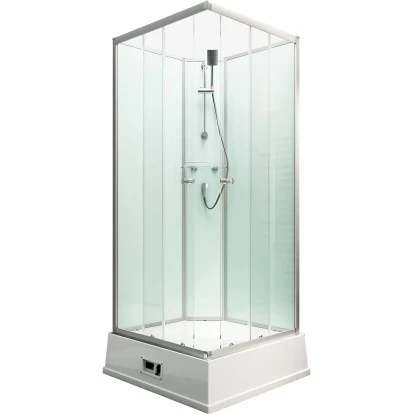 Schulte ExpressPlus Komplettduschkabine Korfu II Mit Boiler Pumpe Alu Hellgrün 4 Schulte ExpressPlus Komplettduschkabine Korfu II Mit Boiler Pumpe Alu Hellgrün – Bild 2