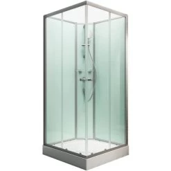 Schulte ExpressPlus Komplettduschkabine Korfu II Alu-Natur Hellgrün 89x89x202cm 11 Schulte ExpressPlus Komplettduschkabine Korfu II Alu-Natur Hellgrün 89x89x202cm -Badezimmergeschäft 4060991036835 2053 2