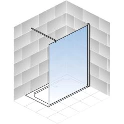 Schulte Duschwand Walk In Alexa Style 2.0 Chromoptik Dekor Liane 100 Cm -Badezimmergeschäft 4060991037801 2053 5