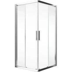 Schulte ExpressPlus Eckeinstieg Kristall/Trend Chromoptik Klar Hell 80x90cm -Badezimmergeschäft 4060991038198 2053 2